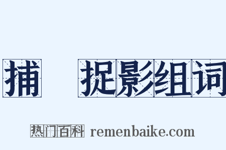 捕風捉影组词是什么意思的图片